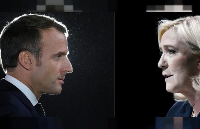 Emmanul Macron took the lead in the televised debate with Le Pen with a score of 59%