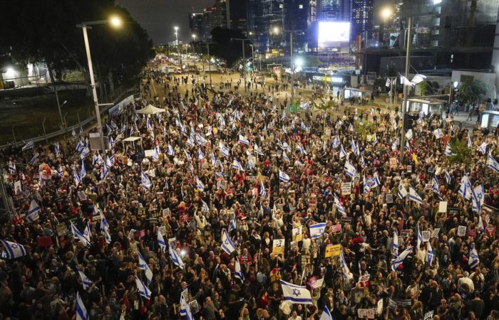 The largest anti-government protest is taking place in Israel.