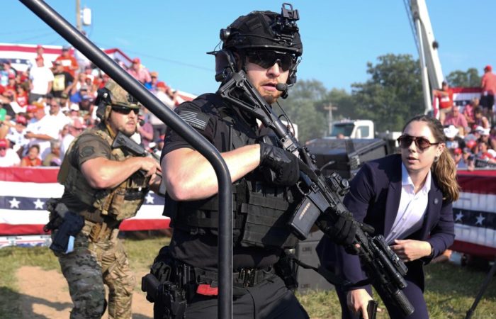 The Secret Service has beefed up security for Trump.