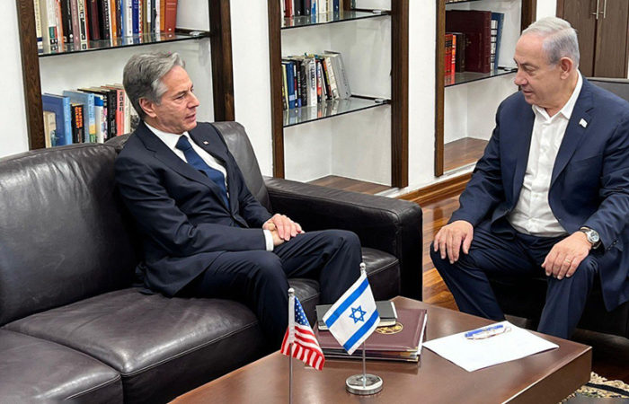 Netanyahu’s meeting with Blinken lasted three hours.