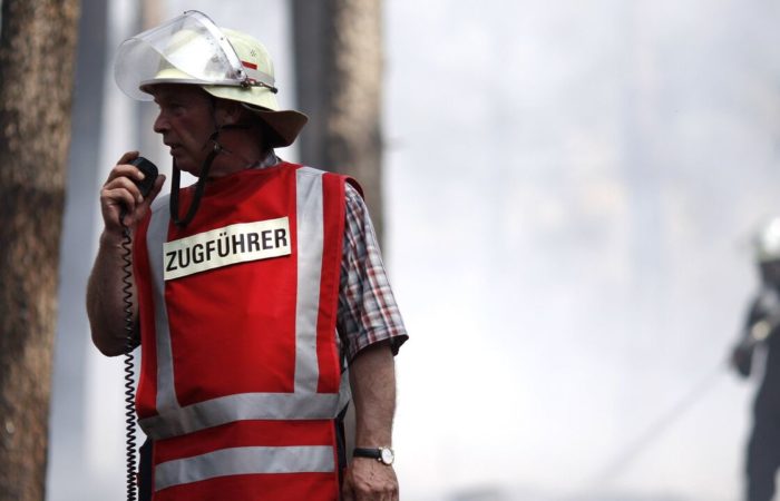 In Germany, a warehouse of a major steel producer has been burning for more than 30 hours.