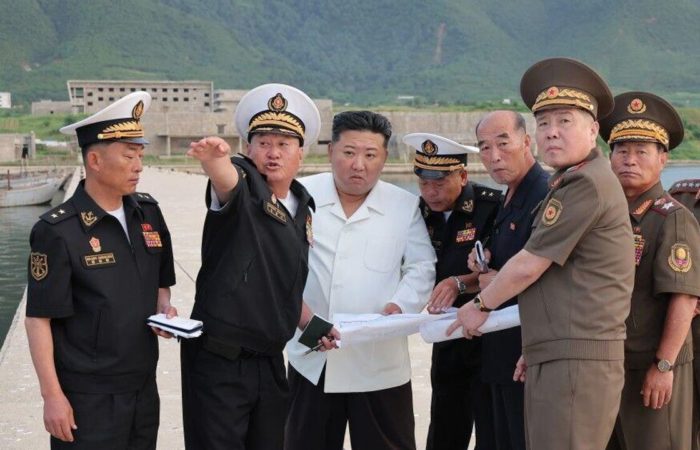 Kim Jong-un inspected the preparations for the construction of a naval base.