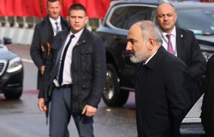 Pashinyan arrived on an official visit to Georgia.