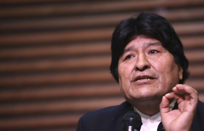 Bolivian authorities said they had not issued an arrest warrant for the ex-president.