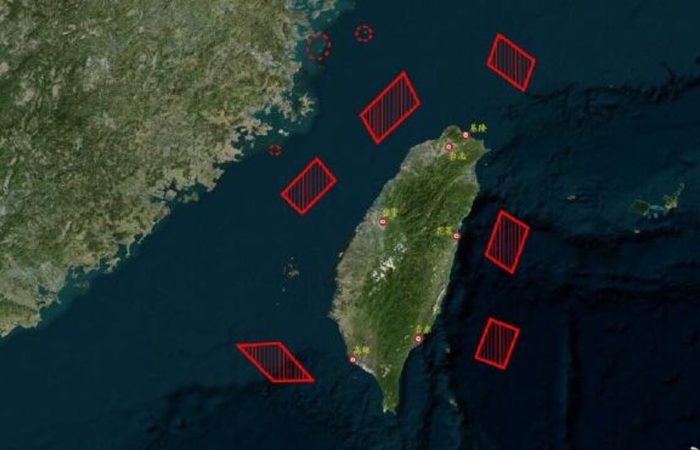 China has begun exercises to blockade and take control of Taiwan.