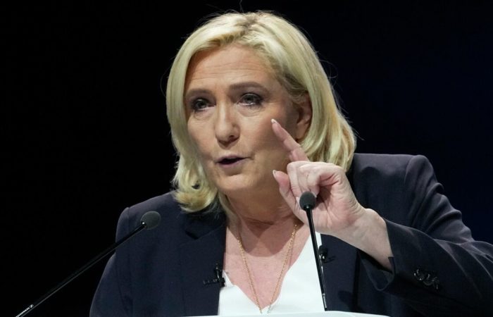 Le Pen compared the sentence sought for her to political death.