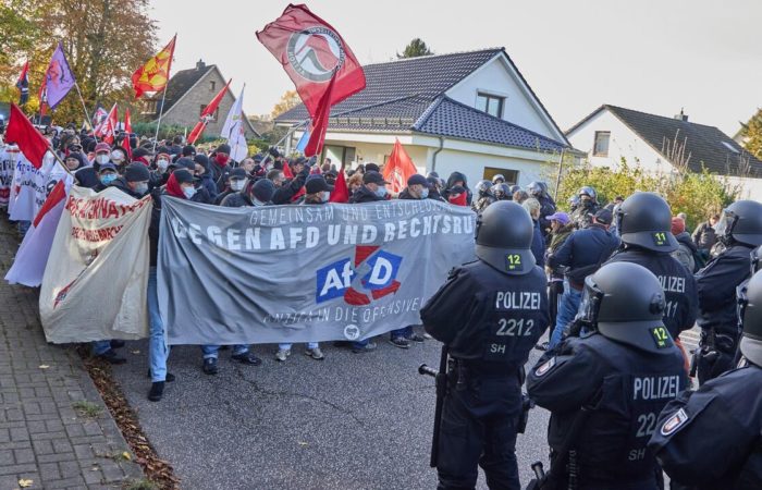 In Germany, acid was spilled at the site of an AfD conference.