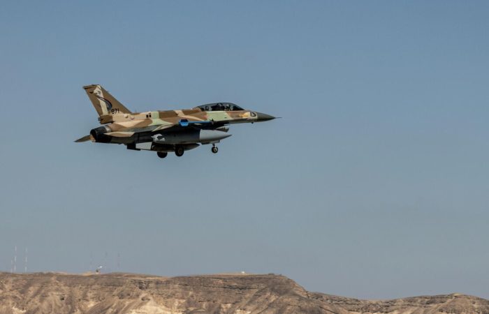 The Israeli Air Force carried out a series of strikes on the outskirts of Beirut.