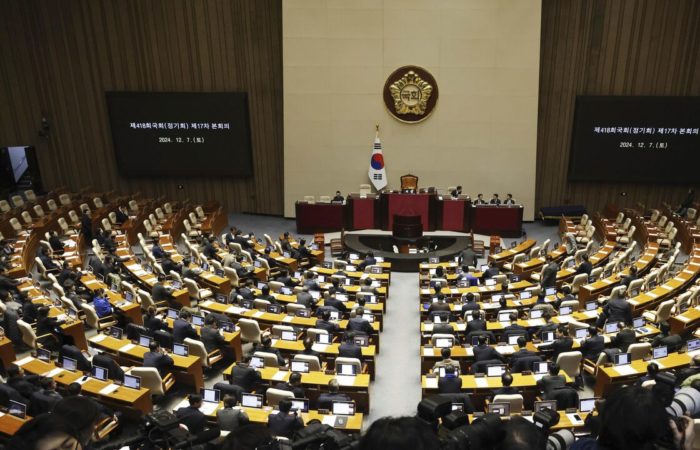 South Korea is voting on presidential impeachment.