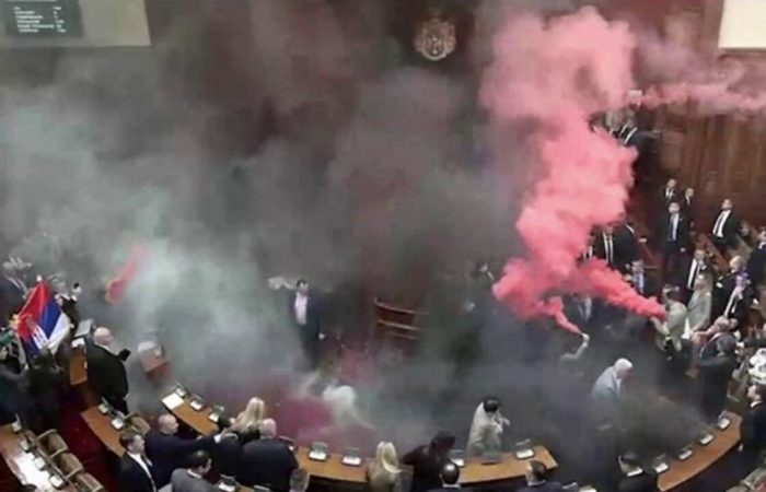 Serbia has begun collecting information about the riots in parliament